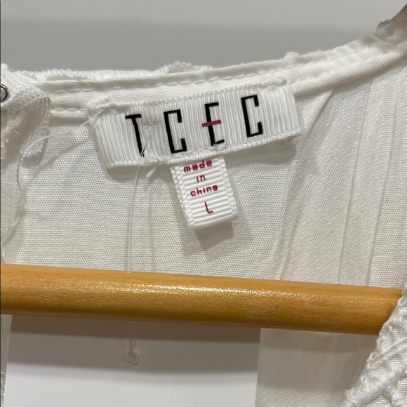 TCEC White Lace Ruffle Mini Dress - Picture 2 of 5